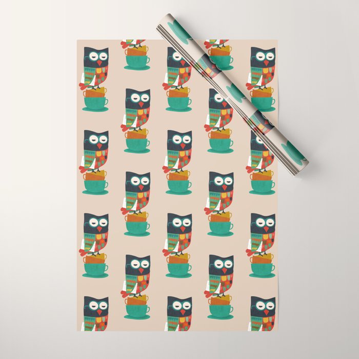 Morning Owl Wrapping Paper Gallery Image 1