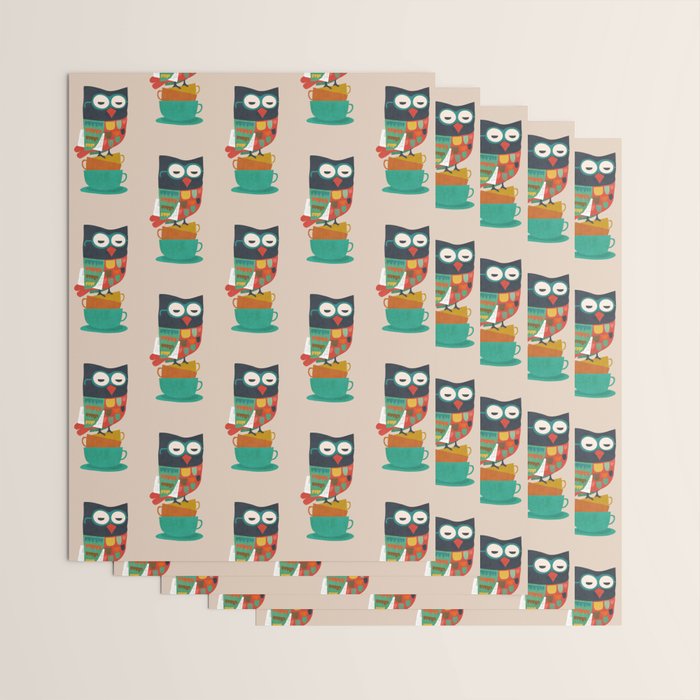 Morning Owl Wrapping Paper Gallery Image 3