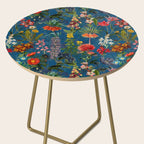 Vintage & Shabby Chic - Blue Midnight Spring Botancial Flower Garden Side Table Gallery Image 2