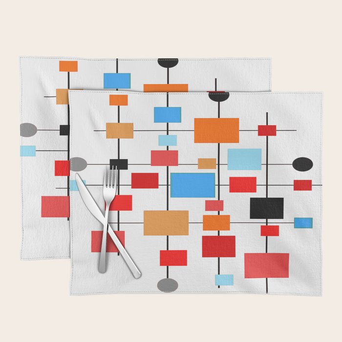 Mid-Century Modern Art 1.3.3 Placemat Gallery Image 1