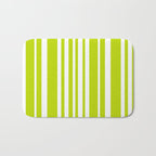 Classic Stripes XXXVIII - Lime Green Bath Mat Gallery Image 1