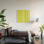 Classic Stripes XXXVIII - Lime Green Wood Wall Art Gallery Image 2
