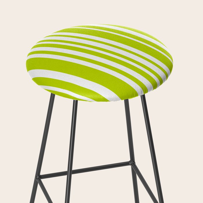 Classic Stripes XXXVIII - Lime Green Stool Gallery Image 2