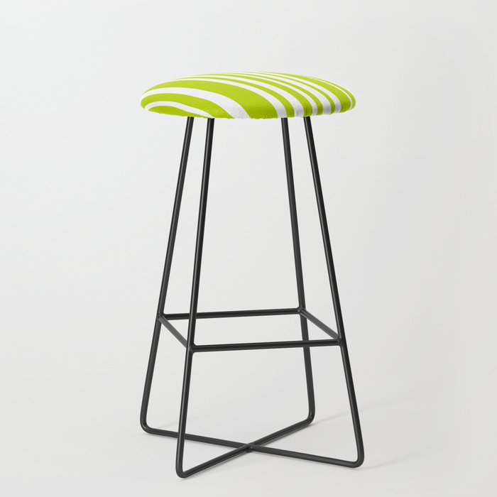 Classic Stripes XXXVIII - Lime Green Stool Gallery Image 1