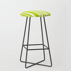Classic Stripes XXXVIII - Lime Green Stool Gallery Image 1