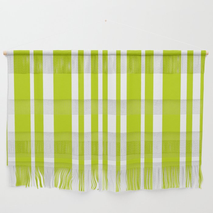 Classic Stripes XXXVIII - Lime Green Wall Hanging Gallery Image 1