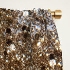 Sparkling Glam Gold Glitter Glam #1 (Faux Glitter) #shiny #decor #art #society6 Window Curtain Gallery Image 2