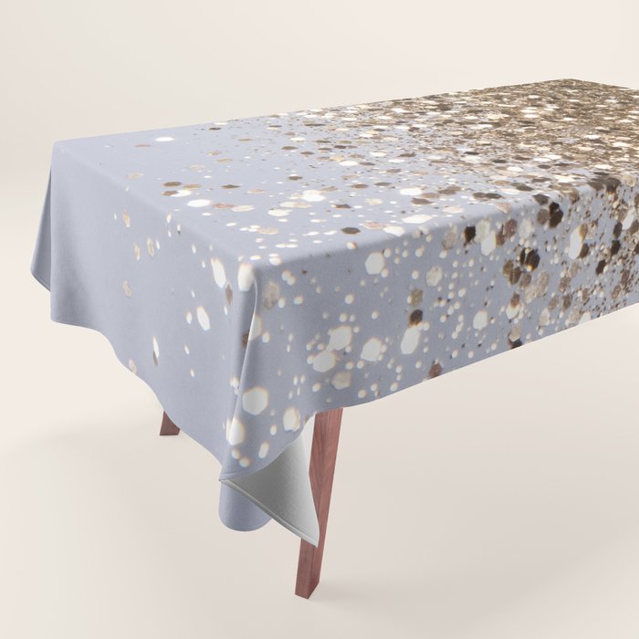 Sparkling Glam Gold Glitter Glam #1 (Faux Glitter) #shiny #decor #art #society6 Tablecloth Gallery Image 1