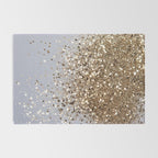 Sparkling Glam Gold Glitter Glam #1 (Faux Glitter) #shiny #decor #art #society6 Rug Gallery Image 2