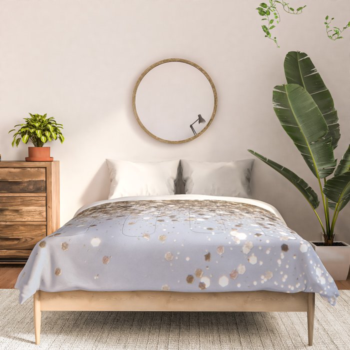 Sparkling Glam Gold Glitter Glam #1 (Faux Glitter) #shiny #decor #art #society6 Comforter Gallery Image 3