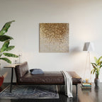 Sparkling Glam Gold Glitter Glam #1 (Faux Glitter) #shiny #decor #art #society6 Wood Wall Art Gallery Image 2