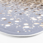 Sparkling Glam Gold Glitter Glam #1 (Faux Glitter) #shiny #decor #art #society6 Bath Mat Gallery Image 3