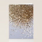 Sparkling Glam Gold Glitter Glam #1 (Faux Glitter) #shiny #decor #art #society6 Stationery Card Gallery Image 2