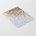 Sparkling Glam Gold Glitter Glam #1 (Faux Glitter) #shiny #decor #art #society6 Notebook Gallery Image 3
