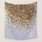 Sparkling Glam Gold Glitter Glam #1 (Faux Glitter) #shiny #decor #art #society6 Wall Tapestry Gallery Image 4