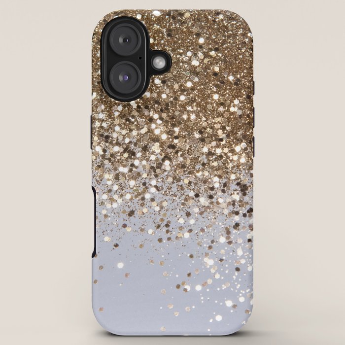 Sparkling Glam Gold Glitter Glam #1 (Faux Glitter) #shiny #decor #art #society6 iPhone Case Gallery Image 5