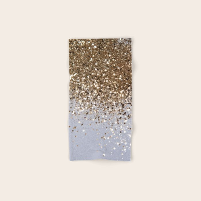 Sparkling Glam Gold Glitter Glam #1 (Faux Glitter) #shiny #decor #art #society6 Bath Towel Gallery Image 1