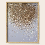 Sparkling Glam Gold Glitter Glam #1 (Faux Glitter) #shiny #decor #art #society6 Serving Tray Gallery Image 1
