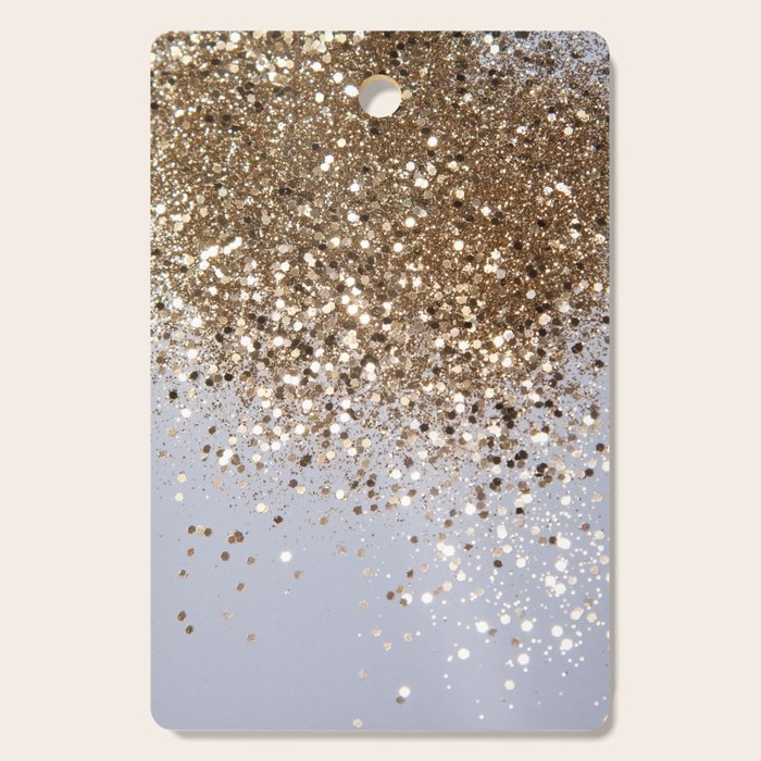 Sparkling Glam Gold Glitter Glam #1 (Faux Glitter) #shiny #decor #art #society6 Cutting Board Gallery Image 1