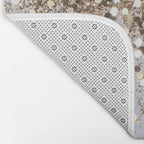 Sparkling Glam Gold Glitter Glam #1 (Faux Glitter) #shiny #decor #art #society6 Bath Mat Gallery Image 2