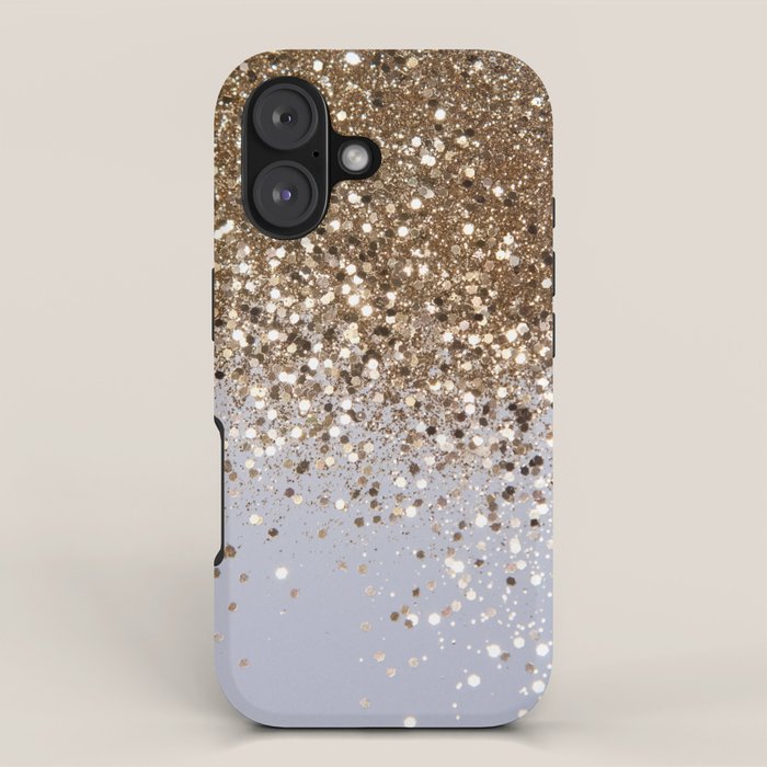 Sparkling Glam Gold Glitter Glam #1 (Faux Glitter) #shiny #decor #art #society6 iPhone Case Gallery Image 1