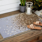 Sparkling Glam Gold Glitter Glam #1 (Faux Glitter) #shiny #decor #art #society6 Outdoor Rug Gallery Image 2