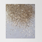 Sparkling Glam Gold Glitter Glam #1 (Faux Glitter) #shiny #decor #art #society6 Throw Blanket Gallery Image 2