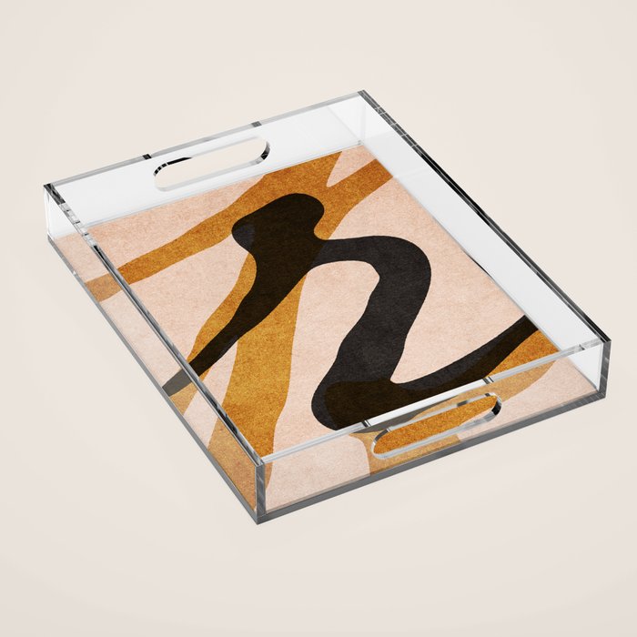ABSTRACT ALPHABET / Script R Acrylic Tray Gallery Image 1