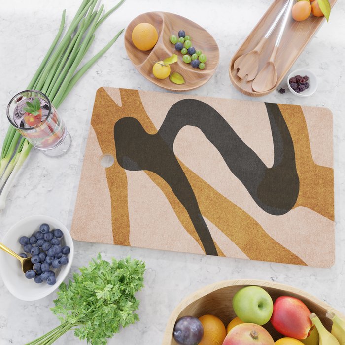 ABSTRACT ALPHABET / Script R Cutting Board Gallery Image 2