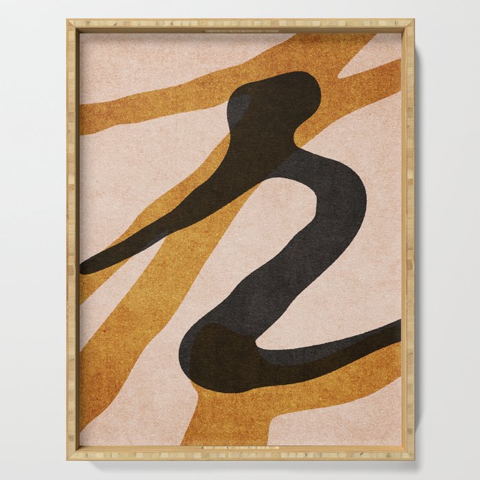 ABSTRACT ALPHABET / Script R Serving Tray Gallery Image 1