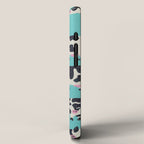 Cow Collection - Turquoise iPhone Case Gallery Image 2