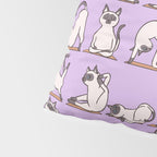 Siamese Cat Yoga Pillow Sham Gallery Image 4