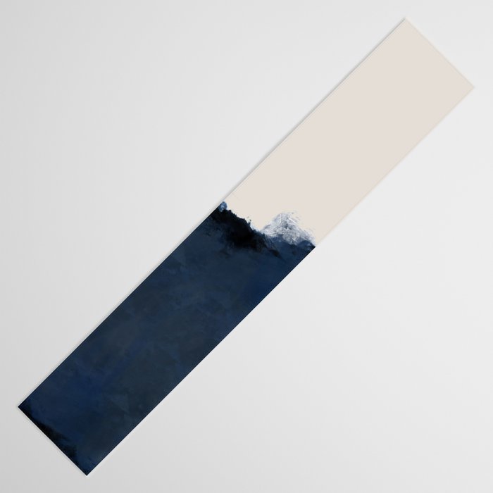 Abstract, blue, beige, indigo Table Runner Gallery Image 3