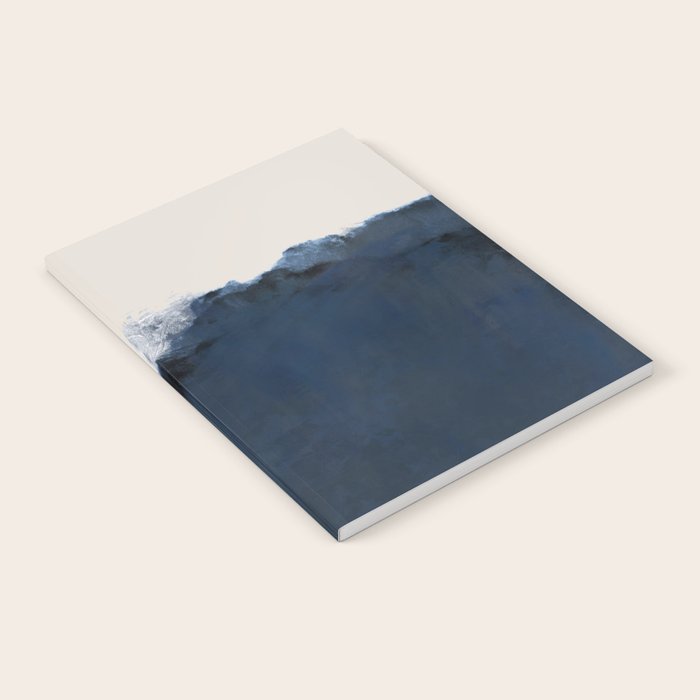 Abstract, blue, beige, indigo Notebook Gallery Image 2