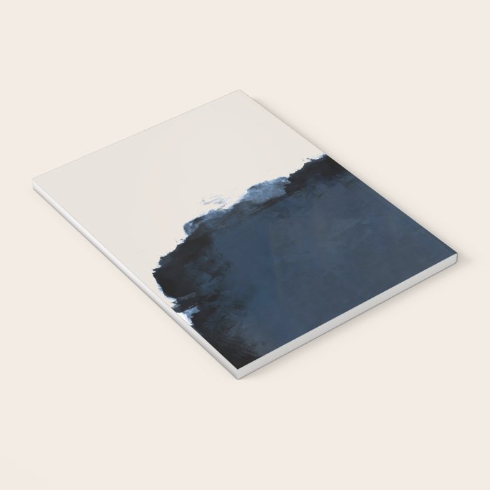 Abstract, blue, beige, indigo Notebook Gallery Image 3