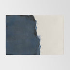 Abstract, blue, beige, indigo Rug Gallery Image 2