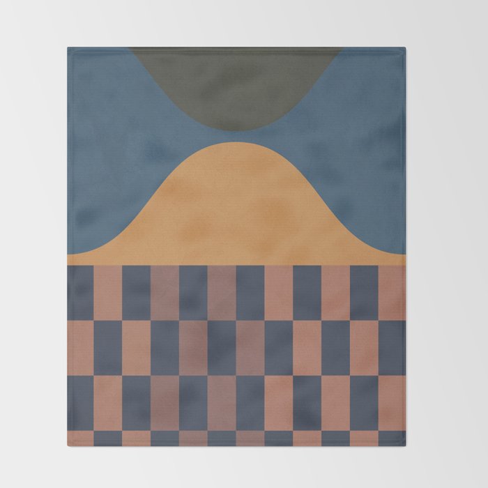 Modern geometric shapes 51 Throw Blanket Gallery Image 2