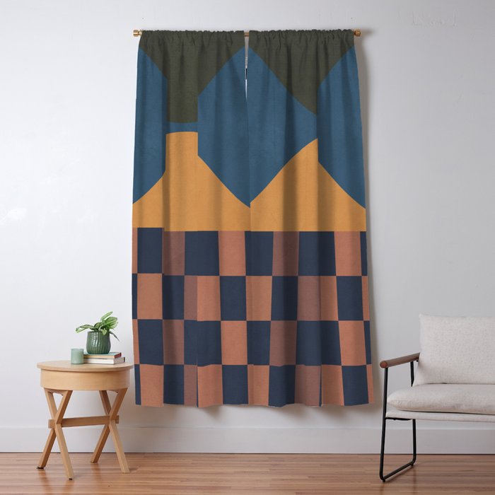 Modern geometric shapes 51 Window Curtain Gallery Image 5