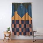 Modern geometric shapes 51 Window Curtain Gallery Image 5