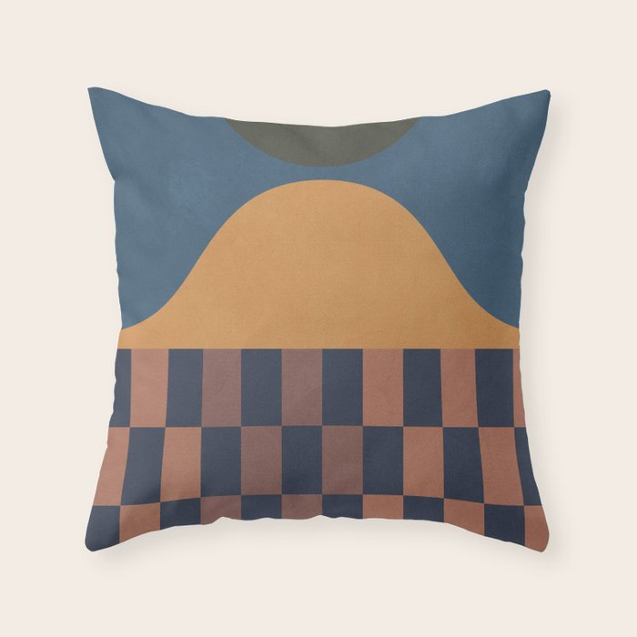 Modern geometric shapes 51 Throw Pillow Gallery Image 1