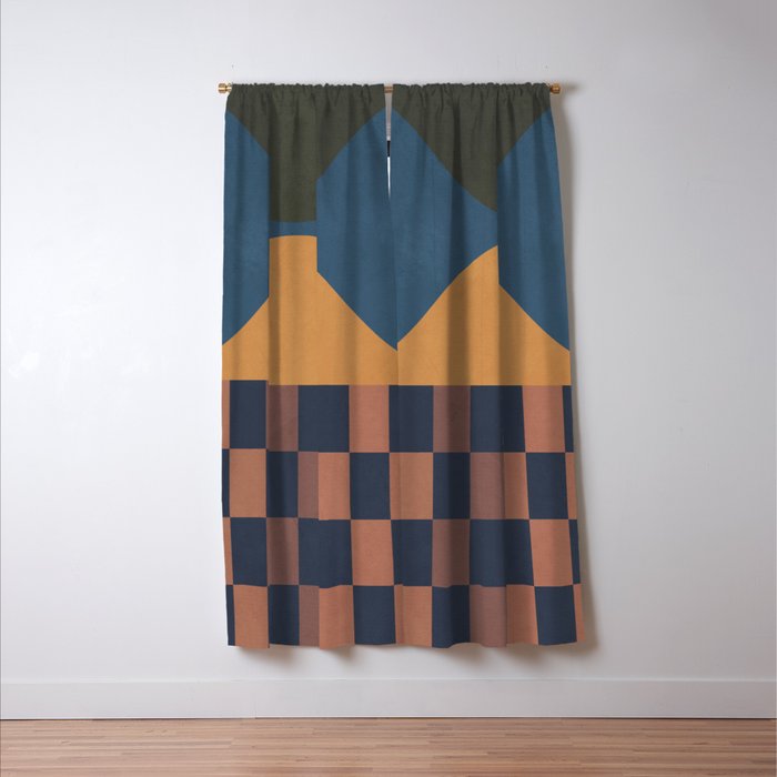 Modern geometric shapes 51 Window Curtain Gallery Image 3