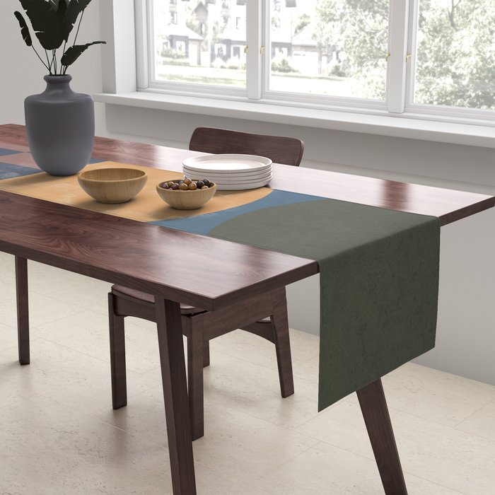 Modern geometric shapes 51 Table Runner Gallery Image 2