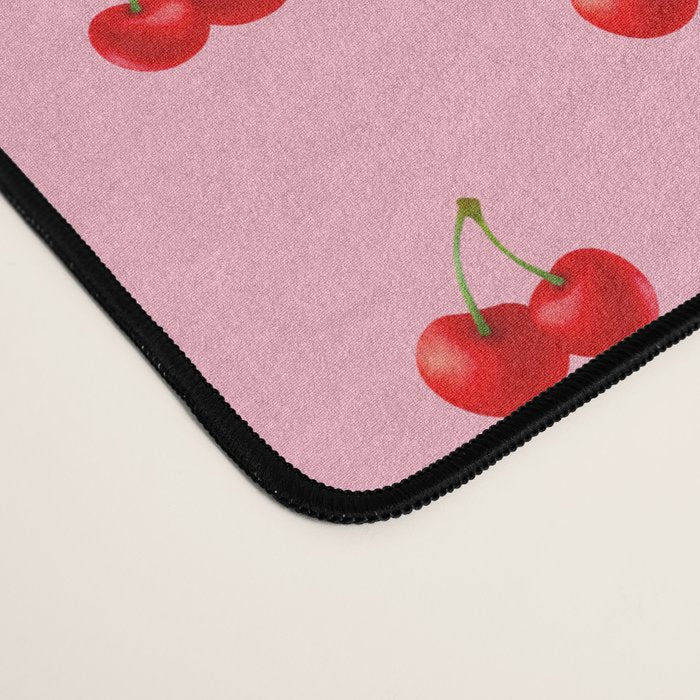 Y2K Cherries - Pink Pattern Miniature Desk Mat Gallery Image 4