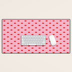 Y2K Cherries - Pink Pattern Miniature Desk Mat Gallery Image 1