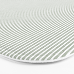 linen textured stripes - sage Bath Mat Gallery Image 3
