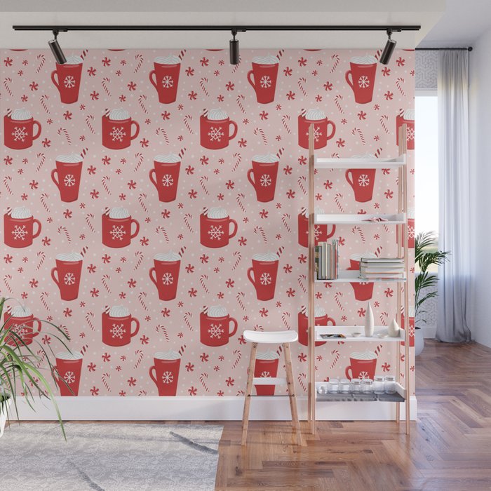Peppermint Mocha Wall Mural Gallery Image 1