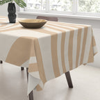 Abstract Wavy Stripes LII Tablecloth Gallery Image 3