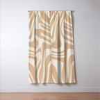 Abstract Wavy Stripes LII Window Curtain Gallery Image 3