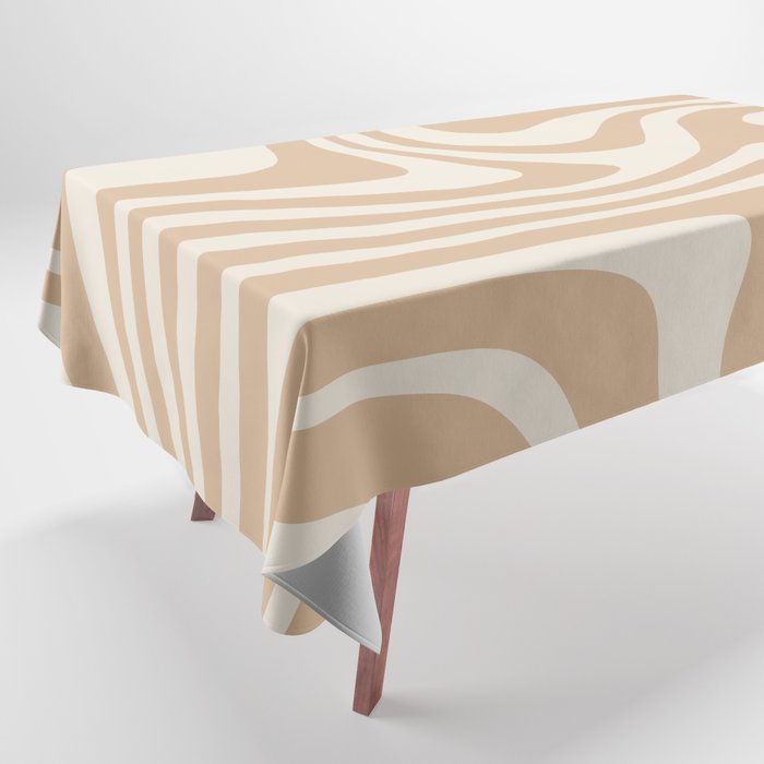 Abstract Wavy Stripes LII Tablecloth Gallery Image 1