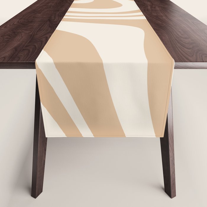 Abstract Wavy Stripes LII Table Runner Gallery Image 1